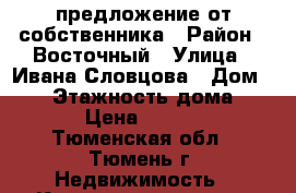 предложение от собственника › Район ­ Восточный › Улица ­ Ивана Словцова › Дом ­ 19 › Этажность дома ­ 12 › Цена ­ 9 000 - Тюменская обл., Тюмень г. Недвижимость » Квартиры аренда   